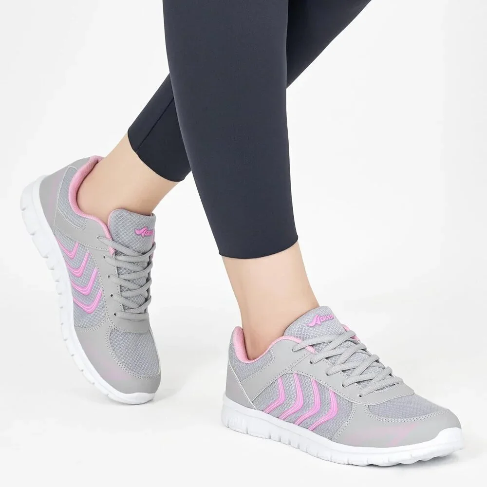 Women Running Shoes Slip On Walking Non Slip Comfortable Fashion Tennis Pink